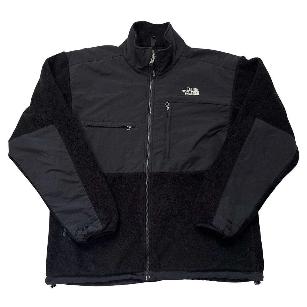 The North Face Denali Polartec Fleece Jacket Black Mens Large Full Zip Outdoor